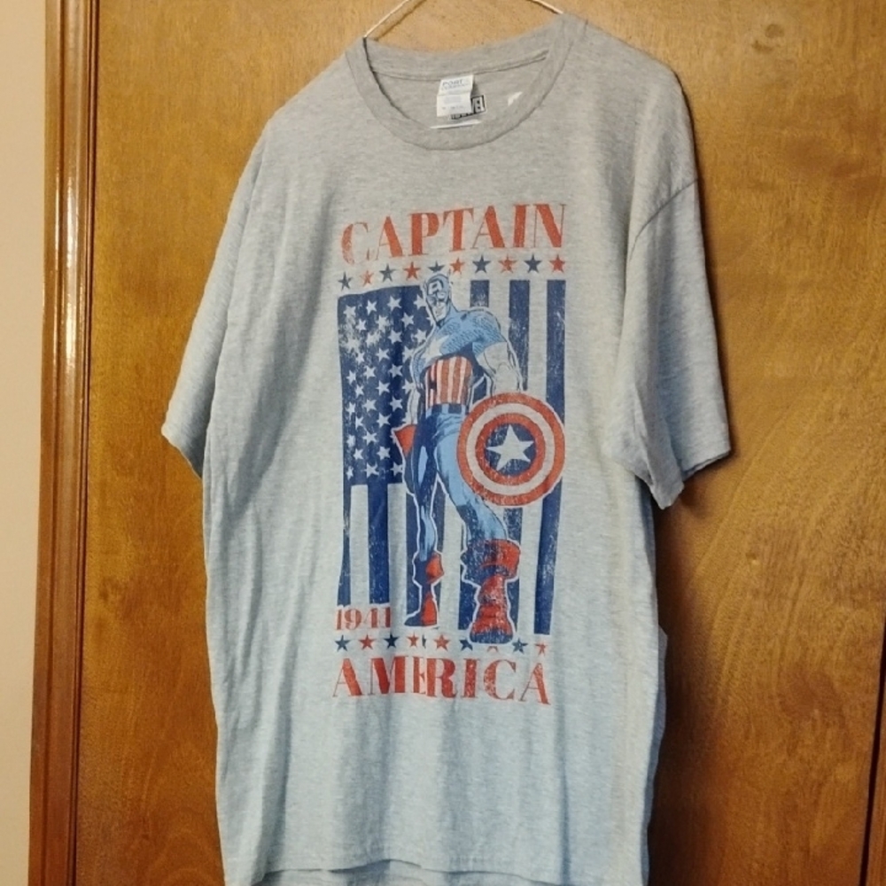 Captain America Gray T-Shirt